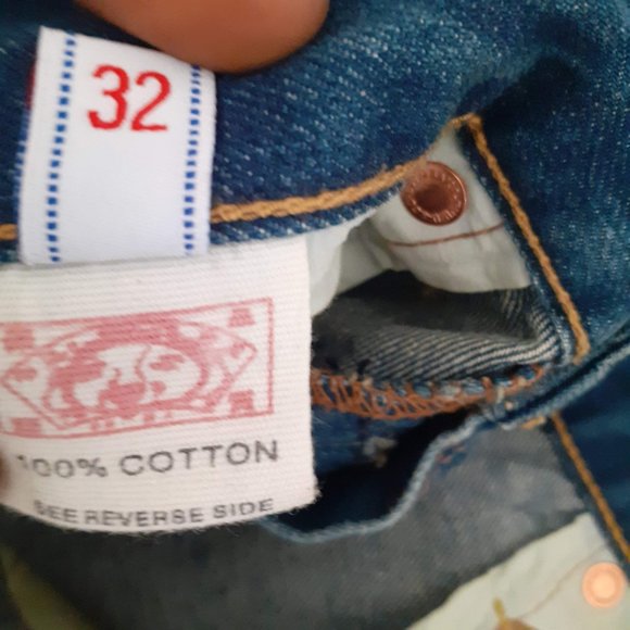 EVISU classic Seagull Daicock Japanese denim sz 32 Handcrafted Straight Leg - Picture 5 of 7